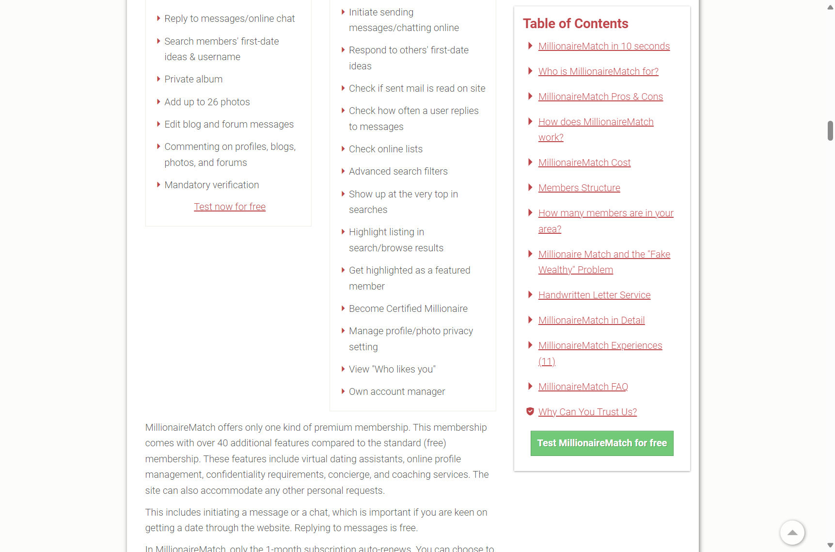 Interface showing restricted messaging features for standard users on the platform